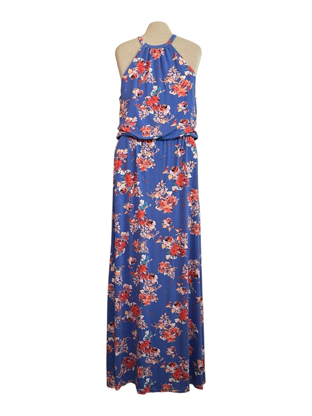 Tabitha Webb Floral Halter Maxi Dress M - Picture 3 of 9